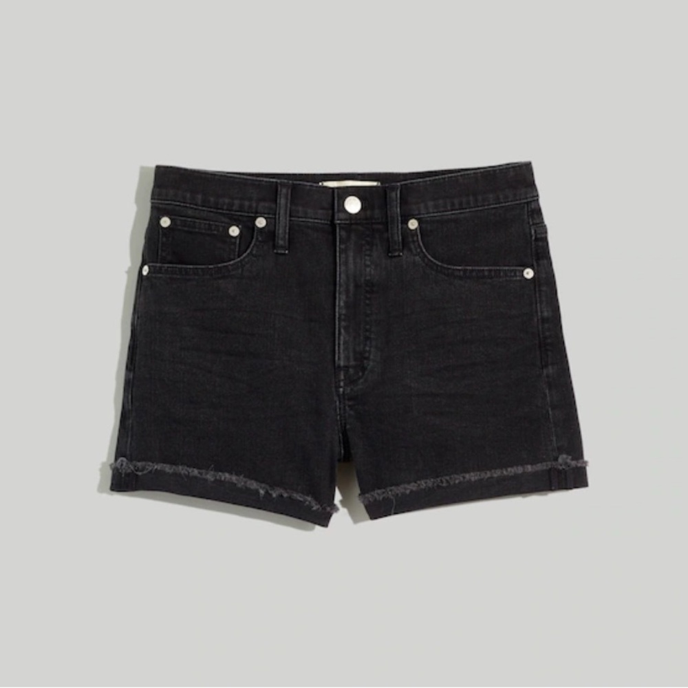 NWT Madewell Black Denim Shorts